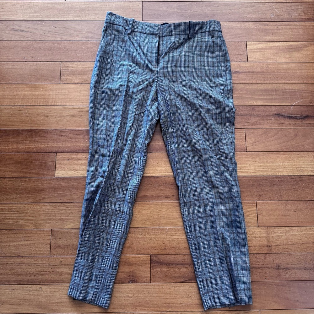Theory Flannel Plaid Pants NWT